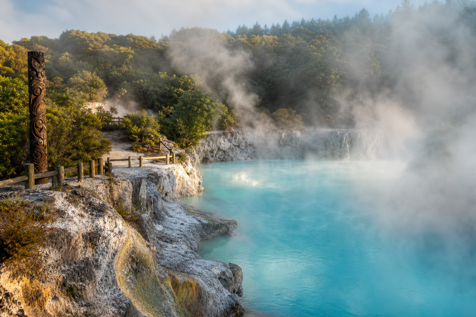 Rotorua geothermal landscape