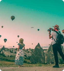 Family hot-air-balloon holiday